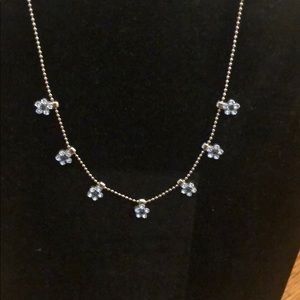 Blue Daisy necklace